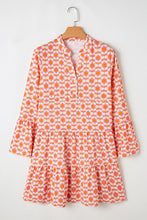 Load image into Gallery viewer, Orange Flowers Mini Dress RTS
