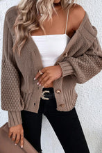 Load image into Gallery viewer, Mixed Knit Texture Cardigan RTS
