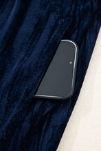 Load image into Gallery viewer, Navy Velvet Plus Size Dress RTS

