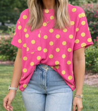 Load image into Gallery viewer, Polka Dot Jacquard Top RTS
