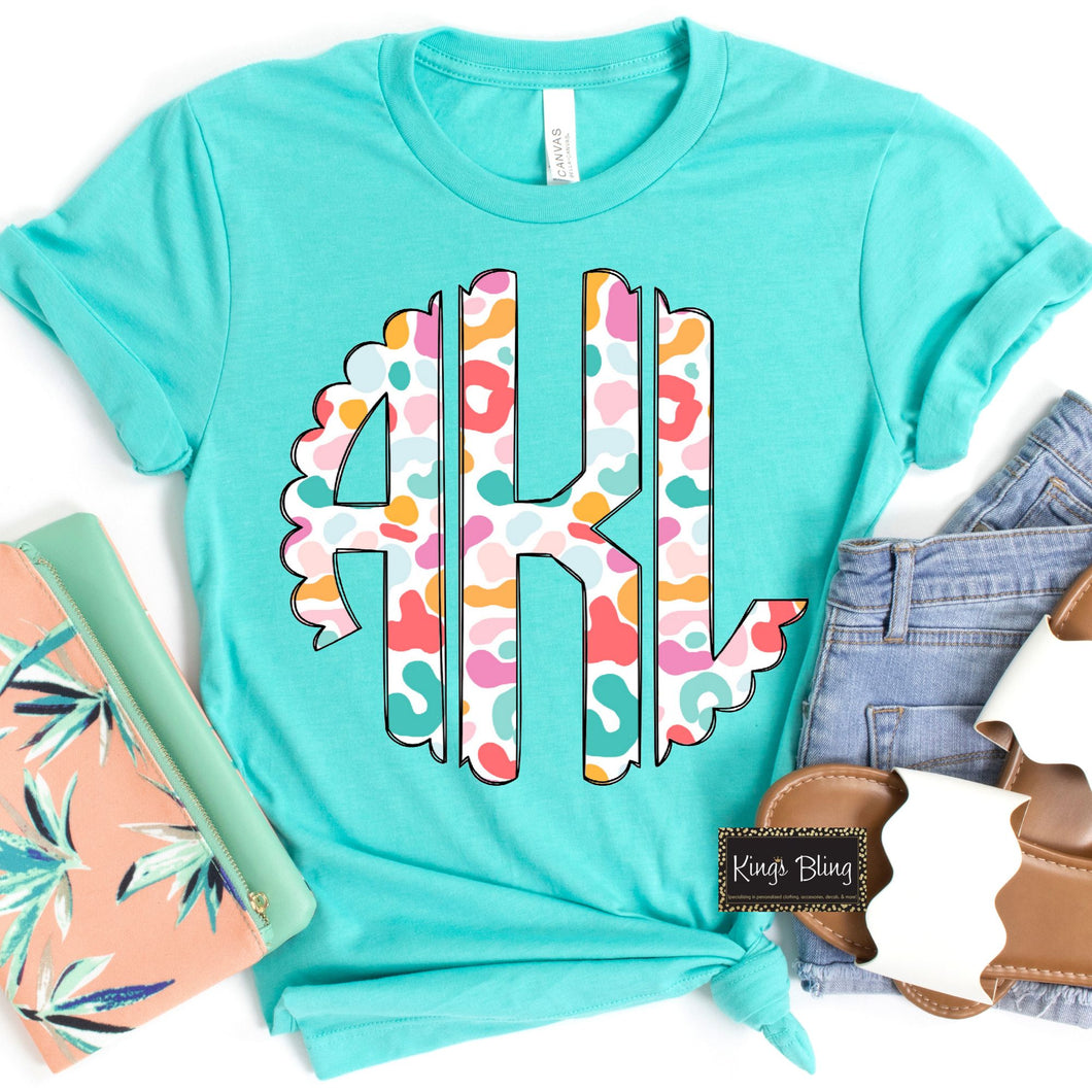 Summer Leopard Monogram