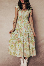Load image into Gallery viewer, Yellow Smocked Maxi Dress January.

