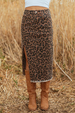 Load image into Gallery viewer, Leopard Midi Skirt RTS
