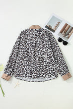 Load image into Gallery viewer, Leopard Split Neck Plus Blouse January.
