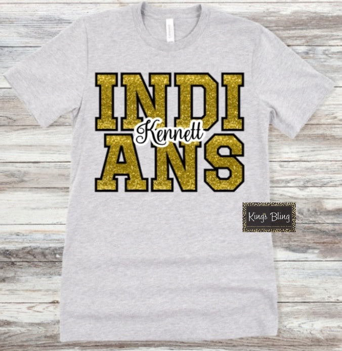 Faux Glitter - Kennett Indians