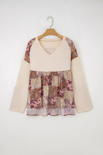 Load image into Gallery viewer, Beige Ethnic Print Top RTS
