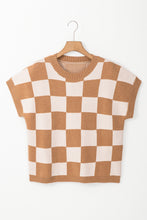Load image into Gallery viewer, Beige Colorblock Ribbed Trim Sweater March.
